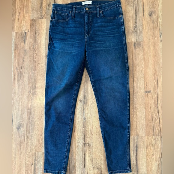MADEWELL 10-Inch Women’s High Rise Skinny Jeans in Hayes Wash Sz 31 - Picture 9 of 9